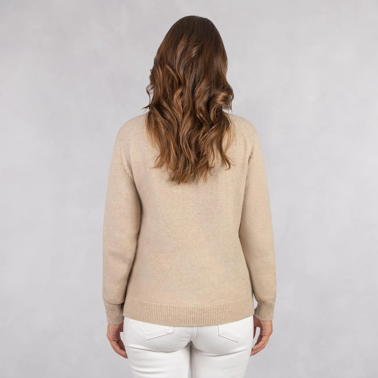 Wool Pullover V Neck Women