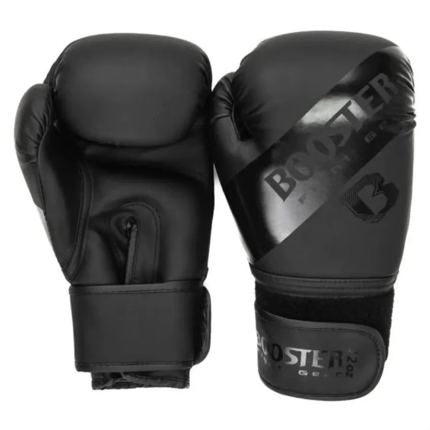 泰拳拳套 Thai Boxing Gloves : Booster Gloves Sparring Black Matt